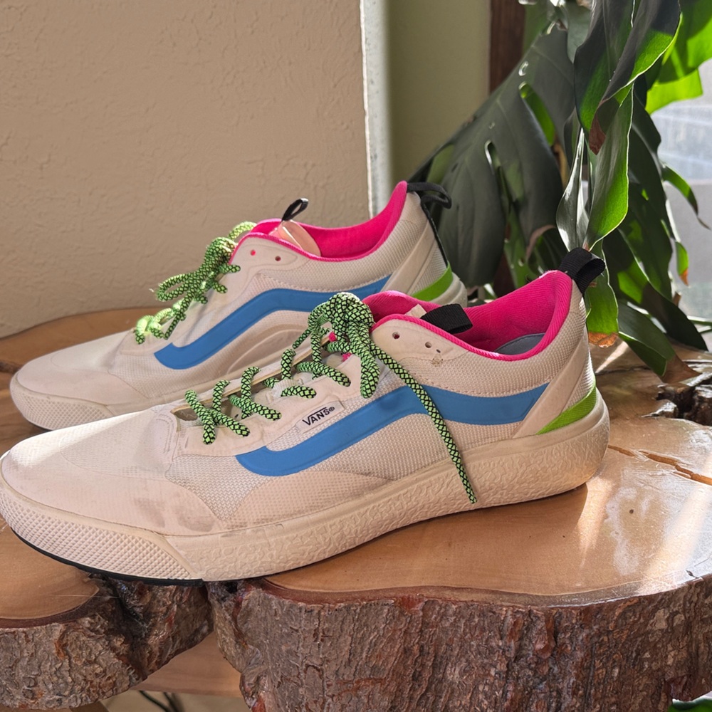 Women’s Neon Vans UltraRange size 10.5 ultra colorful